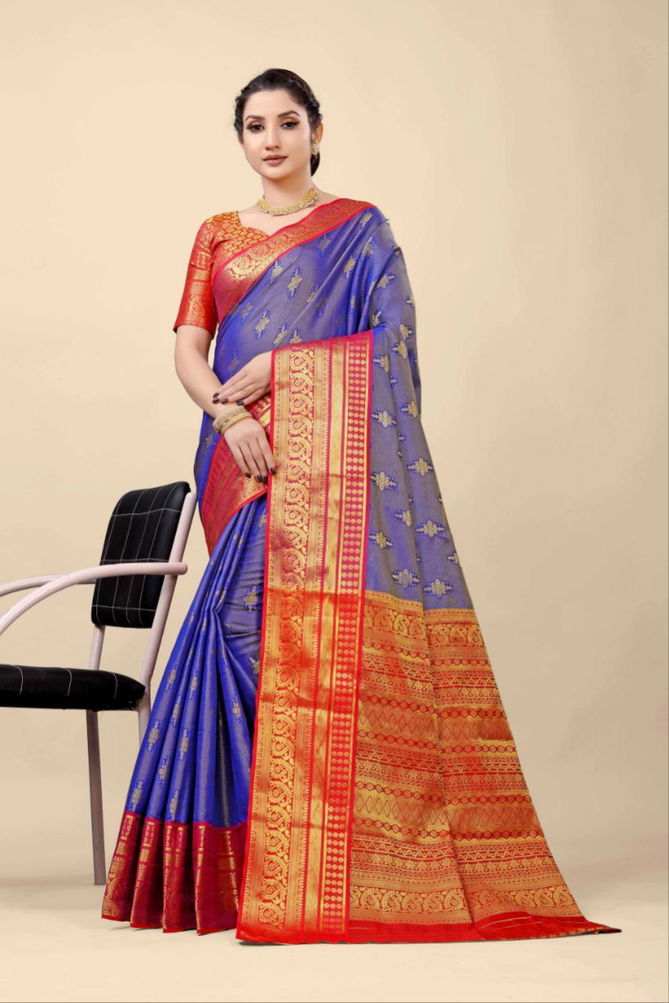 MS New Gola Tissue 2 Weaving Silk Sarees Catalog